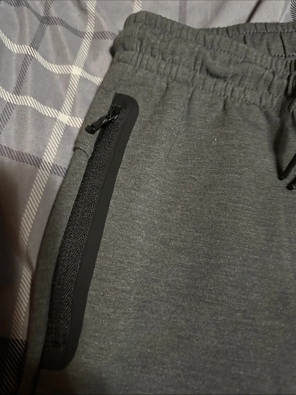 Boys Charcoal Gray & black Active Jogger Pants - Drawstring Waist Old Navy NWT